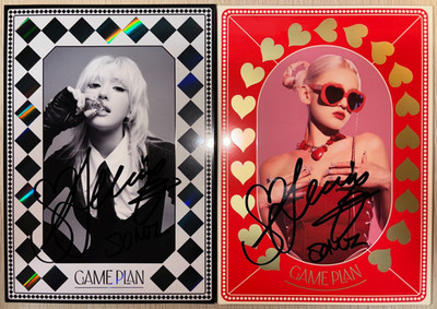 JEON SOMI - GAME PLAN ALBUM CD Hand Autographed(Signed) 2 VER SET