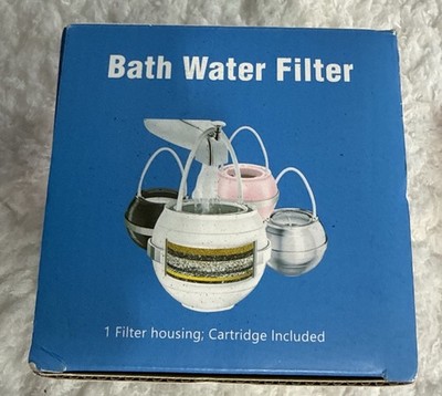 Bath Ball Water Filter With Cartridge & Flex Handle. Carbon Magnetic Energy Ball