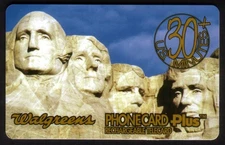 30m Mount Rushmore Walgreens Original Packaging SEALED Phone Card