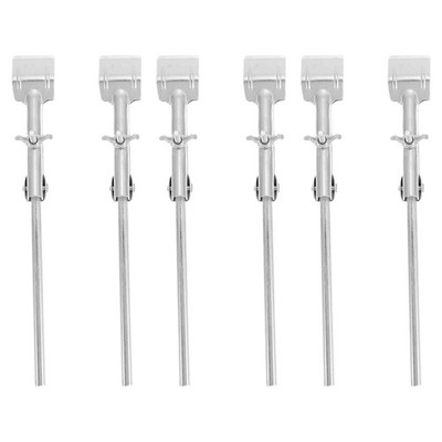 6 Pcs Tube Clamps Laboratory Equipment Flask Holder Cork Lined Prongs