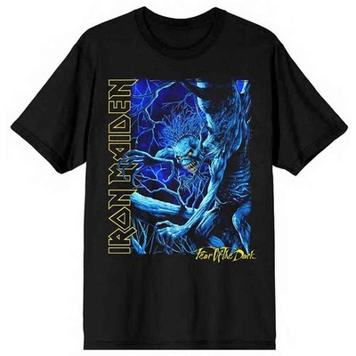 Iron Maiden Fear Of The Dark Blue Tone Eddie lizenziert T-Shirt Herren