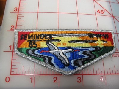 OA Lodge 85 SEMINOLE collectible larger FDL smy border patch (mY)