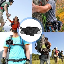 DSLR Camera Waist Belt Clip Hanging Buckle Kit For Backpack Shoulder Strap Mount