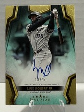 💥 LUIS ROBERT  N.Y.  METS    2024 Topps Five Star -   Autographs  Aqua #/ 75 💥