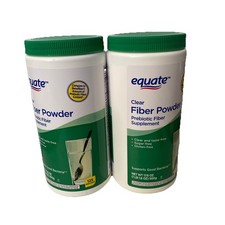  2Pack Equate Sugar Free Fiber Supplement Powder, 125 Ct, 17.6 oz Exp 08/2027