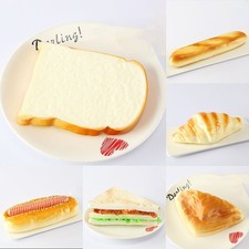 Design divertente decorazione pane artificiale PU per vetrina e negozio di torte