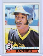 1979 Topps #116 Ozzie Smith Padres HOF RC Rookie Card. rookie card picture