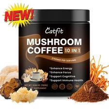 Organic Mushroom Coffee Powder Support Brain Health Promotes Cognitive Energy