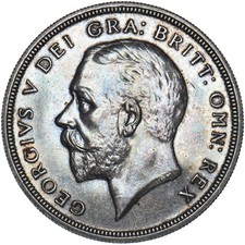 1927 Proof Wreath Crown - George V British Silver Coin - Very Nice