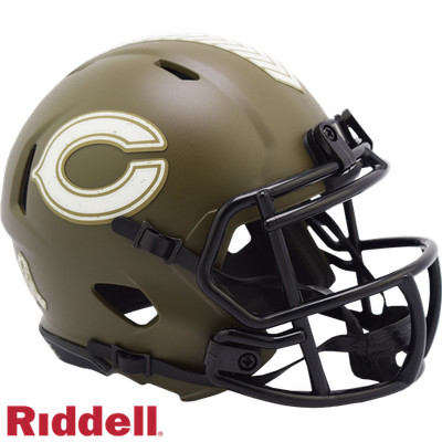Chicago Bears NFL Riddell 2022 Salute to Service NFL Speed Mini Helm