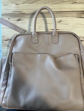 Alya Co Beige Diaper Bag Backpack with Numerous Sections Inner Outer Pockets
