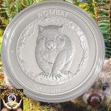2021 P Australia Wombat 1 oz .9999 Silver BU in Capsule Perth Mint, Fast 🚢 