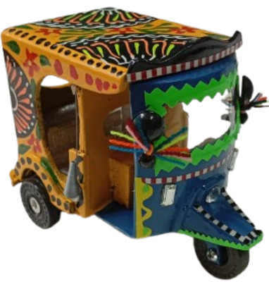 LKW Kunst Rikscha/Pakistanisch Handbemalt Tuk Tuk/Homedecor/Mehrfarbig/10cmX9cm