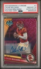 Caleb Williams 2023 Bowman U Chrome Mini Dmnd Refractor Auto PSA 10 DUAL-POP 3!