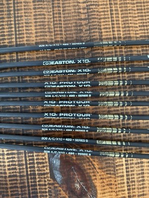 Easton X10 Protour Pfeile 420 Spine 10 Stück + Zubehör