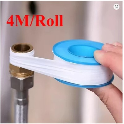 1-3x 4M PTFE Wasserrohrband ölfrei Dichtband Fitting Gewindedichtband weiß