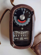 Vintage Weston Master II Universal Exposure Meter Model 735 with Leather case
