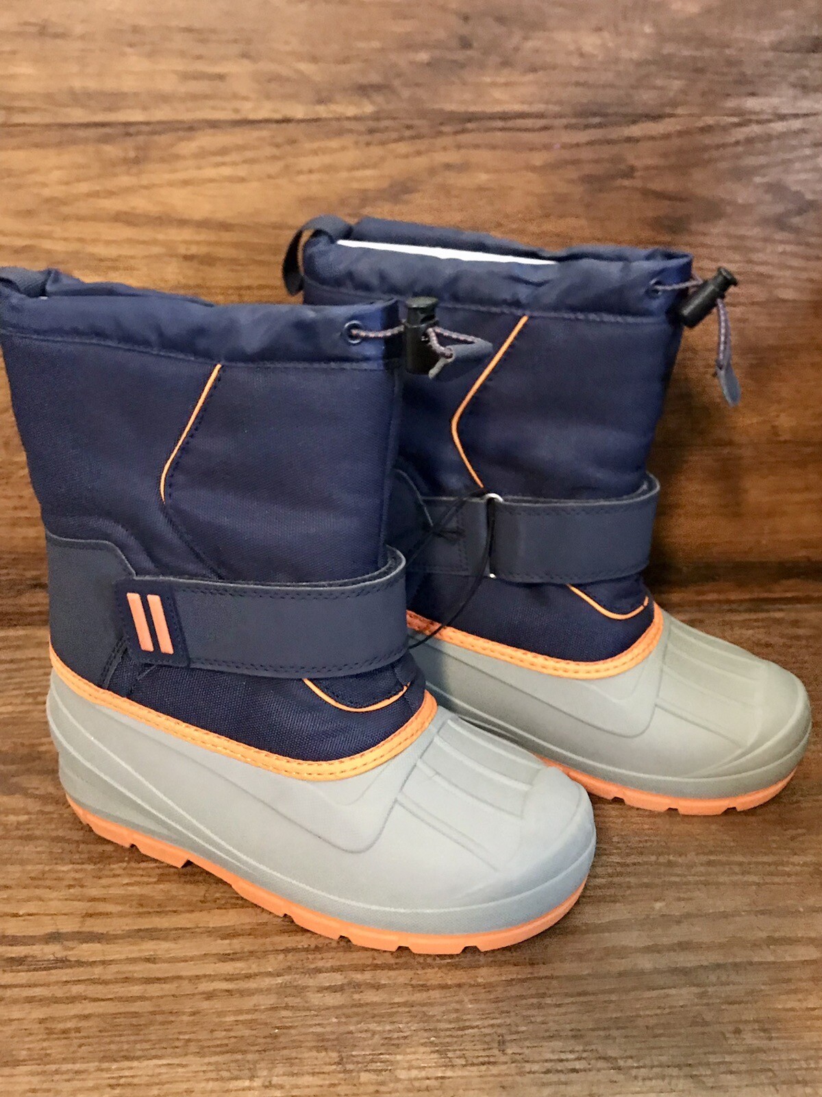 Cat and Jack Thermolite Toddler Boots Blue & Gray Snow Boots Size 4 New