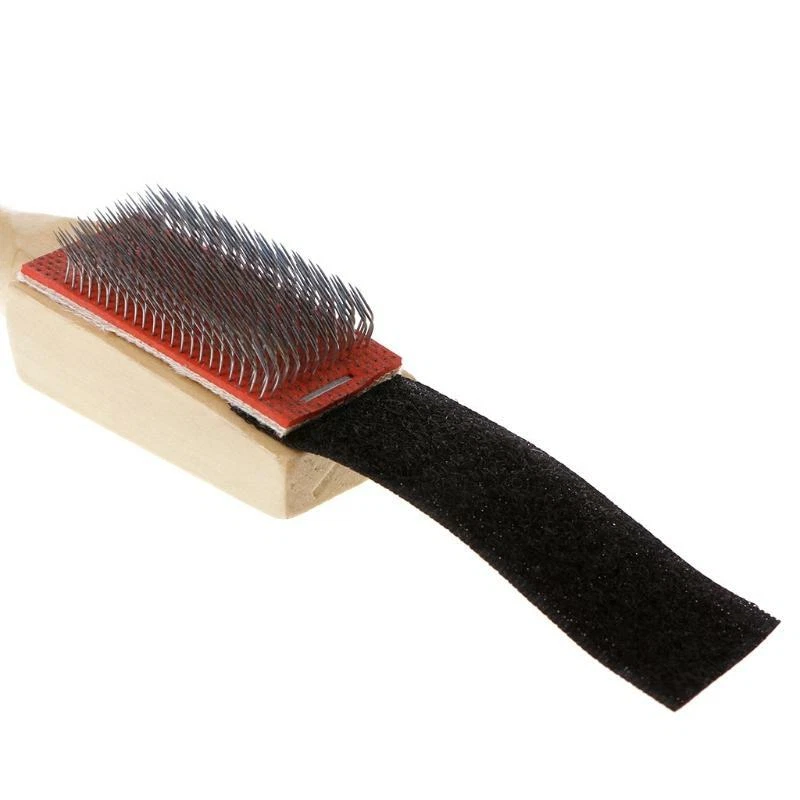 Wooden Suede Sole Wire Cleaner Dance Shoes Cleaning Brush For