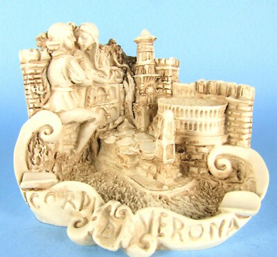 VERONA ITALY SOUVENIR BUILDING CITYSCAPE ASHTRAY ROMEO & JULIET & LANDMARKS