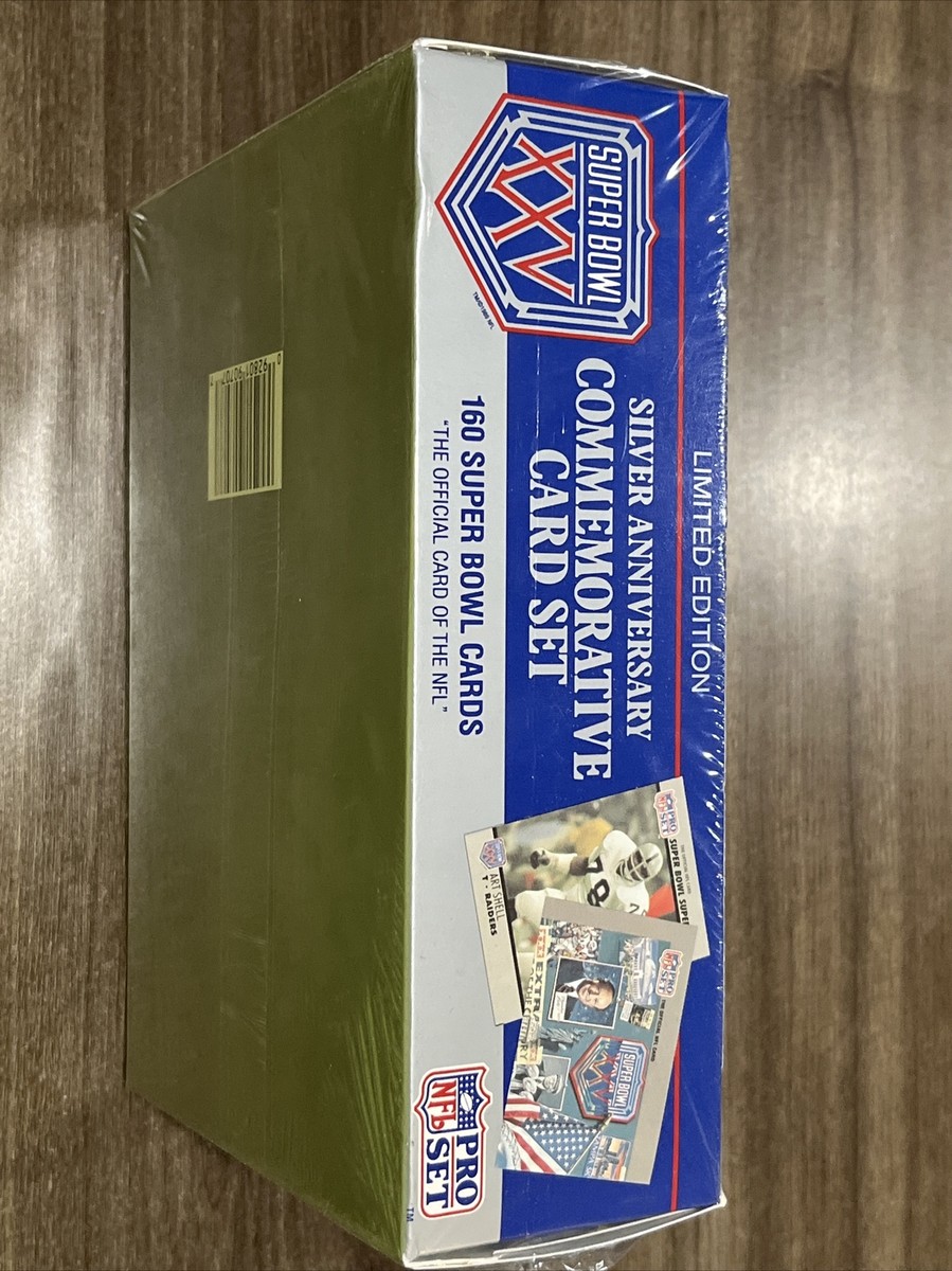 1990年プロボウルユニフォーム 1990 NFL SUPERBOWL 25 XXV SILVER ANNIV. PRO SET SEALED WAX