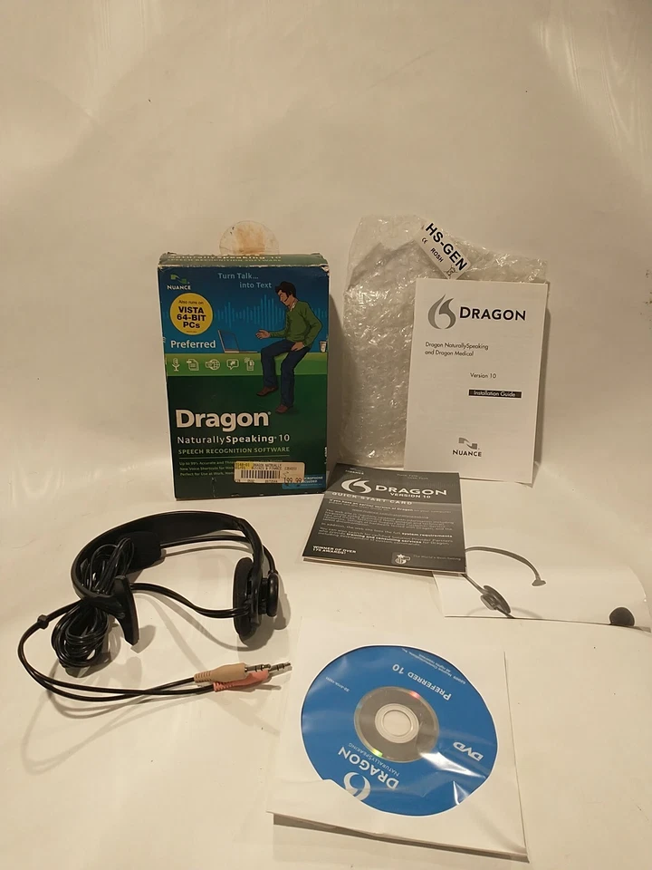 NUANCE DRAGON NATURALLY SPEAKING PREFERRED 10 SPEECH RECOGNITION SOFTWARE-NUANCE - Image 2 of 4