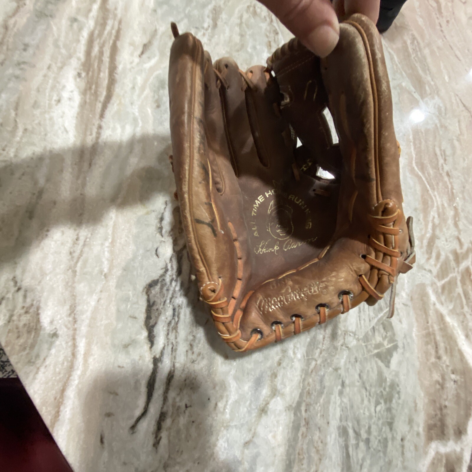 MacGregor Hank Aaron 715P Baseball Glove Mitt Left Hand Throw Vintage