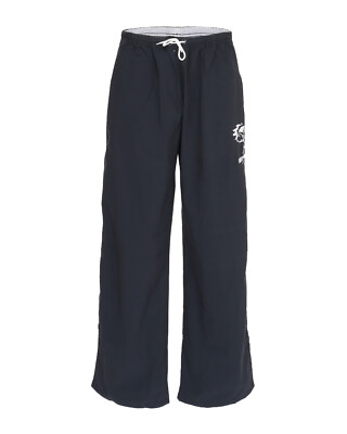 NWT EMPORIO ARMANI Swimwear PANTS blue cotton eagle embroid trousers Italy 48 M