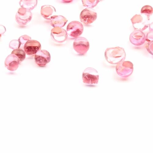 (97) 3/4mm C19th Czech vintage pink glass drops cabochons jewelry lamp findings - 第 1/3 張圖片