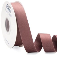 Rosy Mauve Velvet Ribbon Double Faced 1 Inch 10-Yard Spool Mauve Ribbon Use f...