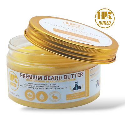 Premium Bartbutter 250ml handgefertigt zur Pflege weicher gesunder Bart UK
