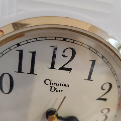 Christian Dior アナログ時計 Vintage Christian Dior Glass Desk Clock Japan | eBay