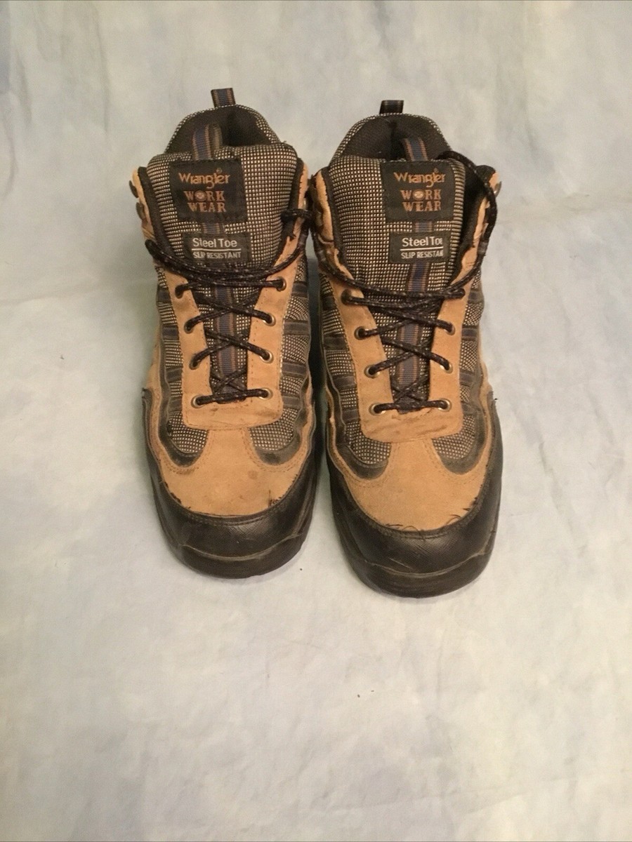 Wrangler Workwear Steel Toe Work Boots Mens Size 12 Slip Resistant Wrangler Work Wear Steel Toe Slip Resistant Size 12 Mens | eBay main image 2
