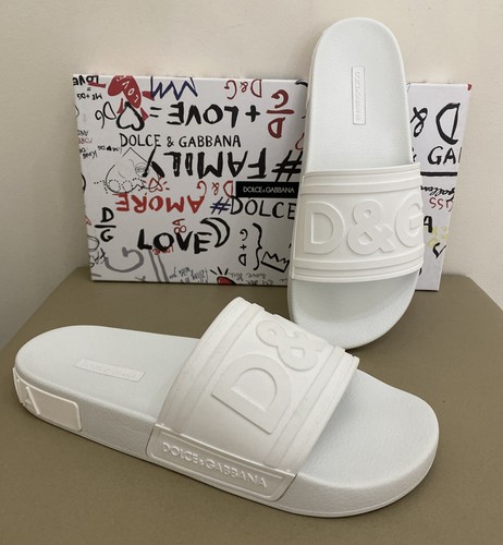 New Dolce \u0026 Gabbana Mens White Rubber 