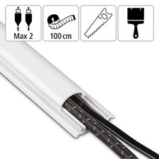Hama PVC Kabel Wand Socken Fußbodenkanal hal...
