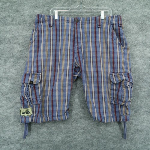 Tank Farm Plaid Cargo Shorts Men's 38 