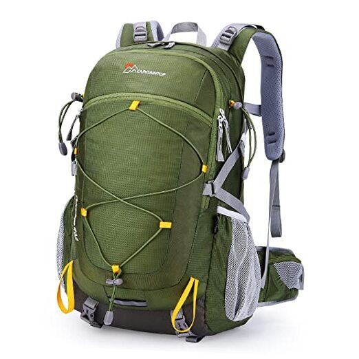 Hiking Backpack Travel Daypack with Rain Cover for Outdoor 40L Armygreen-40l