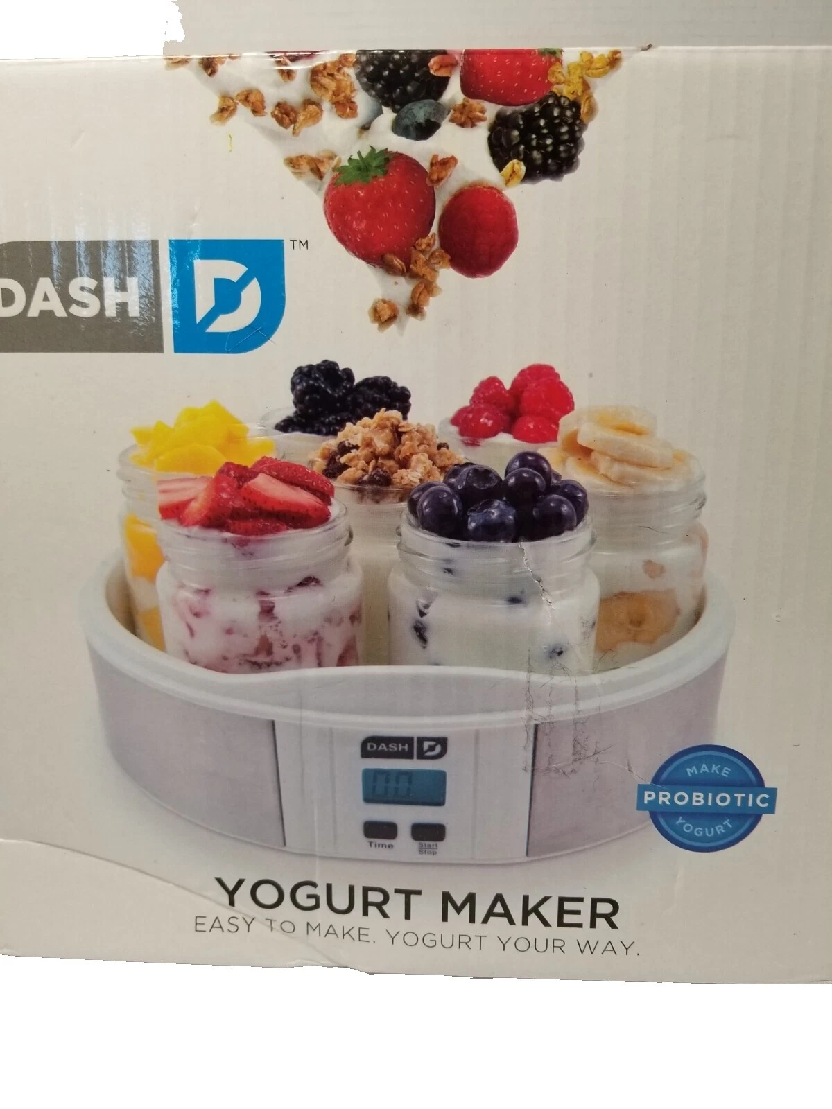 Fabricantes de yogur DASH Blanco