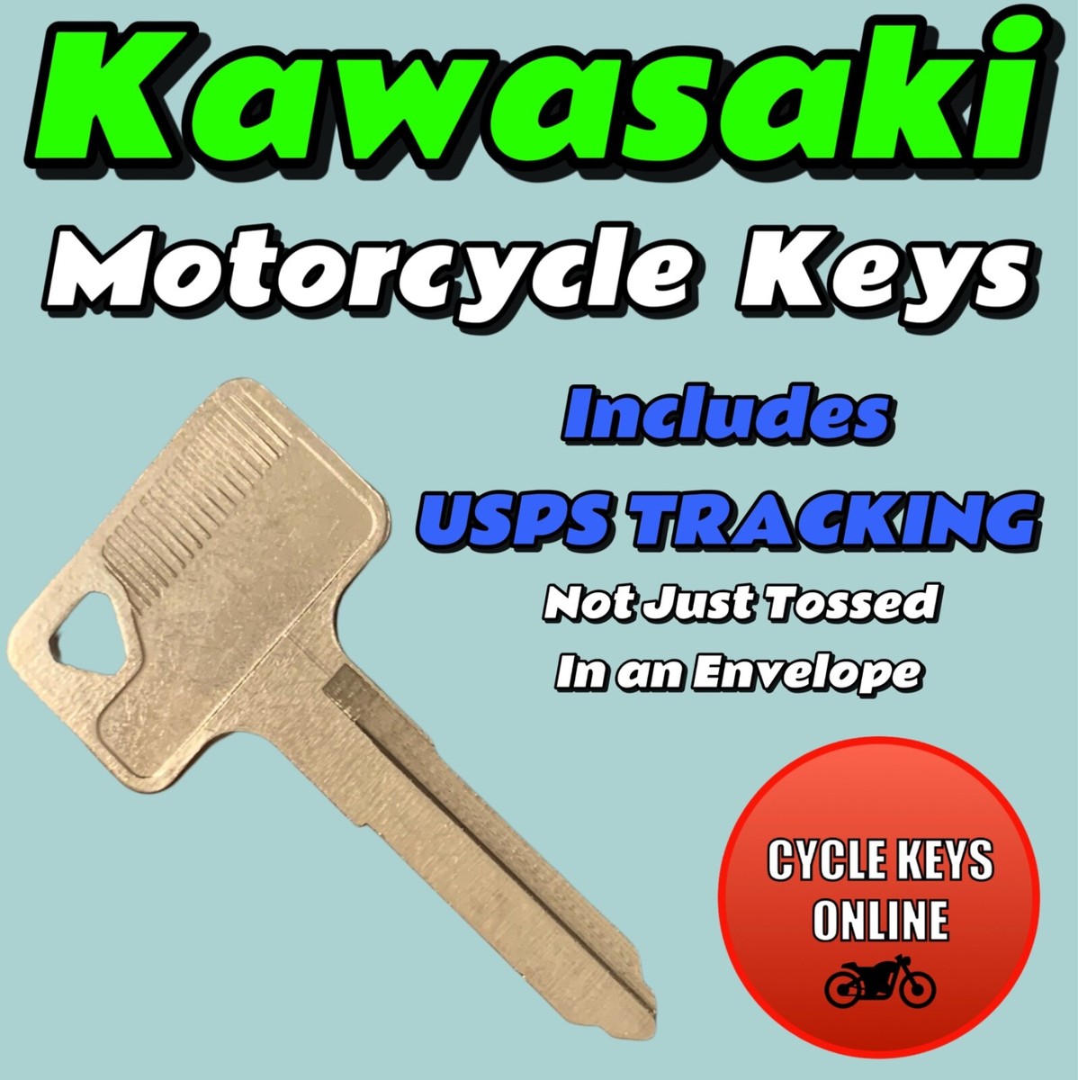 Kさま専用。 Kawasaki Motorcycle keys Cut to Code replacement key for codes