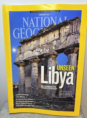 National Geographic Magazine Feb 2013 Unseen Libya -Collectable
