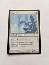 MTG Silver Myr Mirrodin 241/306 Regular Common - Edge Wear - See Pics