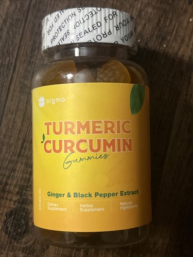 Orgmo Turmeric Curcumin Gummies 60 Ct Gummies Ginger & Black Pepper Extract