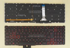 New for Acer Nitro AN515-56 AN515-57 AN515-45 Keyboard Red Backlit UK