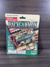 BACKGAMMON Basic Fun 4 All Vintage/Nostalgic Miniature Board Game Toy Keychain