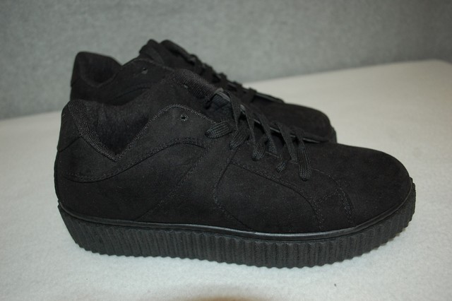 womens black suede tennis shoes
