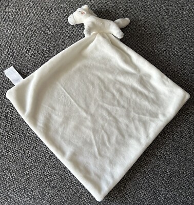 TU Sainsburys Unicorn Baby Blankie White Comforter Soother Soft