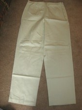 Womens Lt Green LANDS END Stretch Cotton Pants 6 Petite