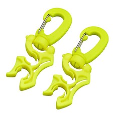 2 Packs Diving Double BCD Regulator Hose Holder with Clip Suit for U1W5