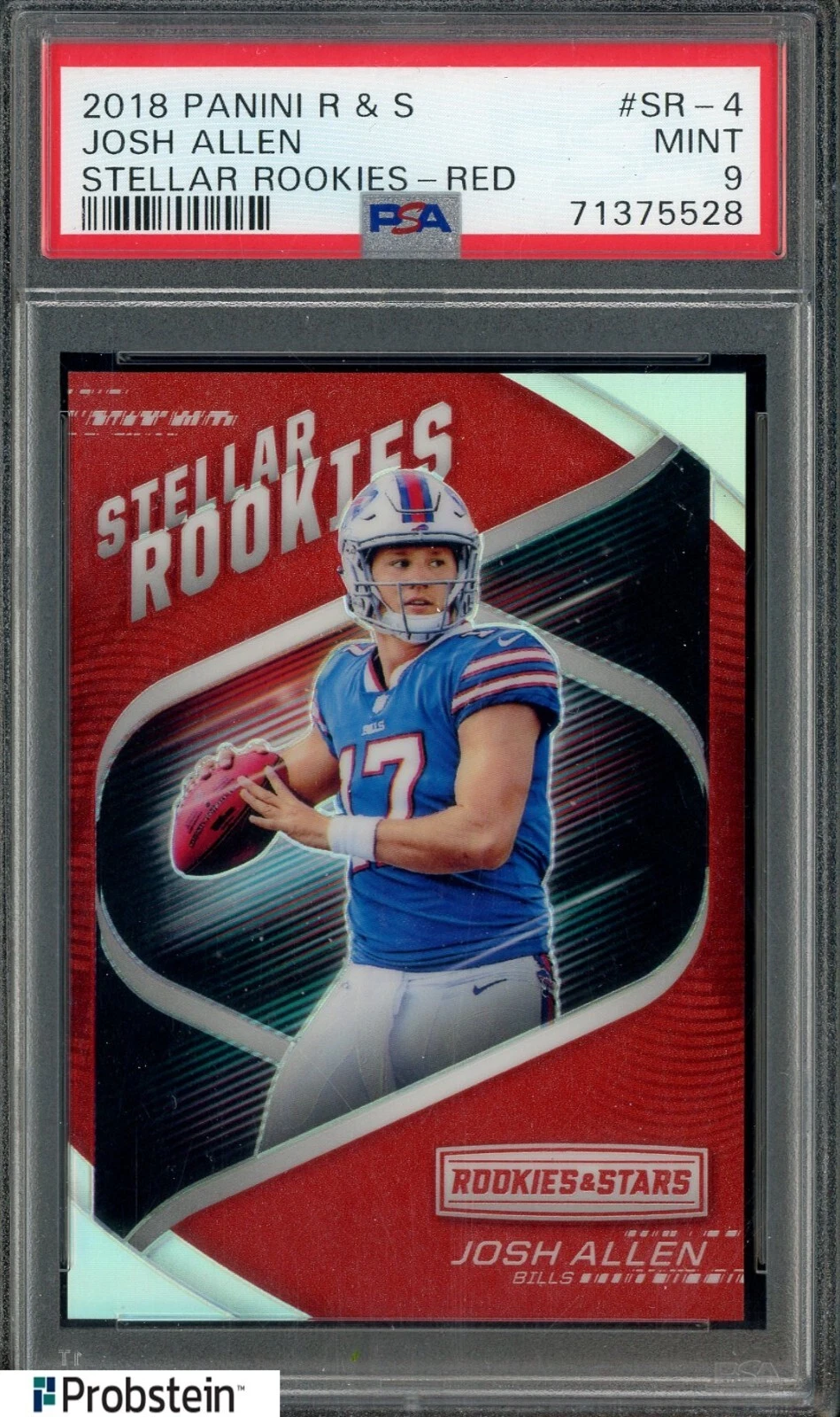Josh Allen Panini Rookies & Stars Stellar Rookies #SR4 Red