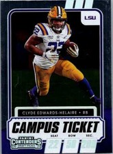 2021 Clyde Edwards-Helaire #54 Panini LSU Tigers Campus Ticket MFBC #138